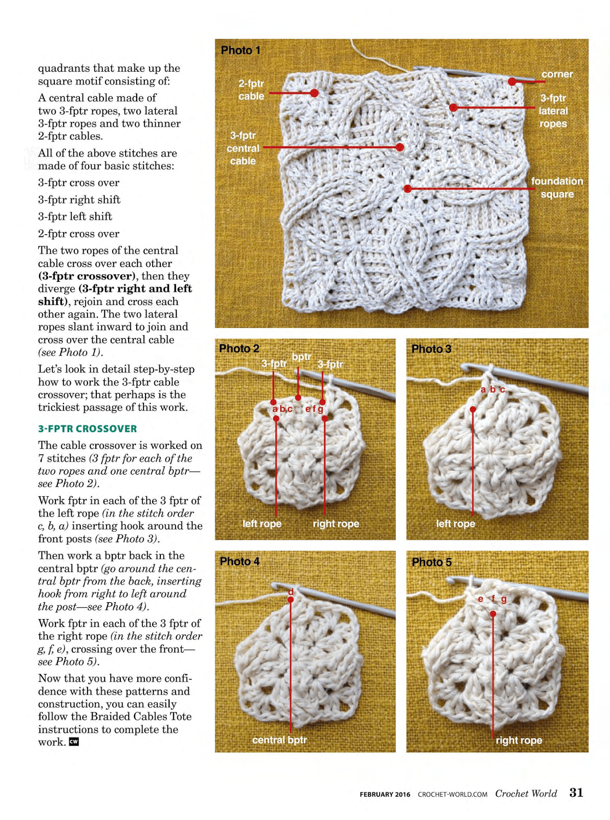 Braided Cables in the Round