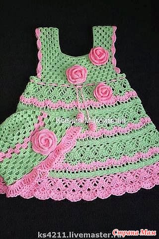 PATRONES de Vestidos tejidos a ganchillo para recién nacidos - Crochetisimo