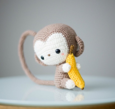 PATRON GRATIS Mono Baby Amigurumi, paso a paso (Español)