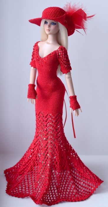 Patrones de vestidos para muñecas barbie a crochet - Crochetisimo