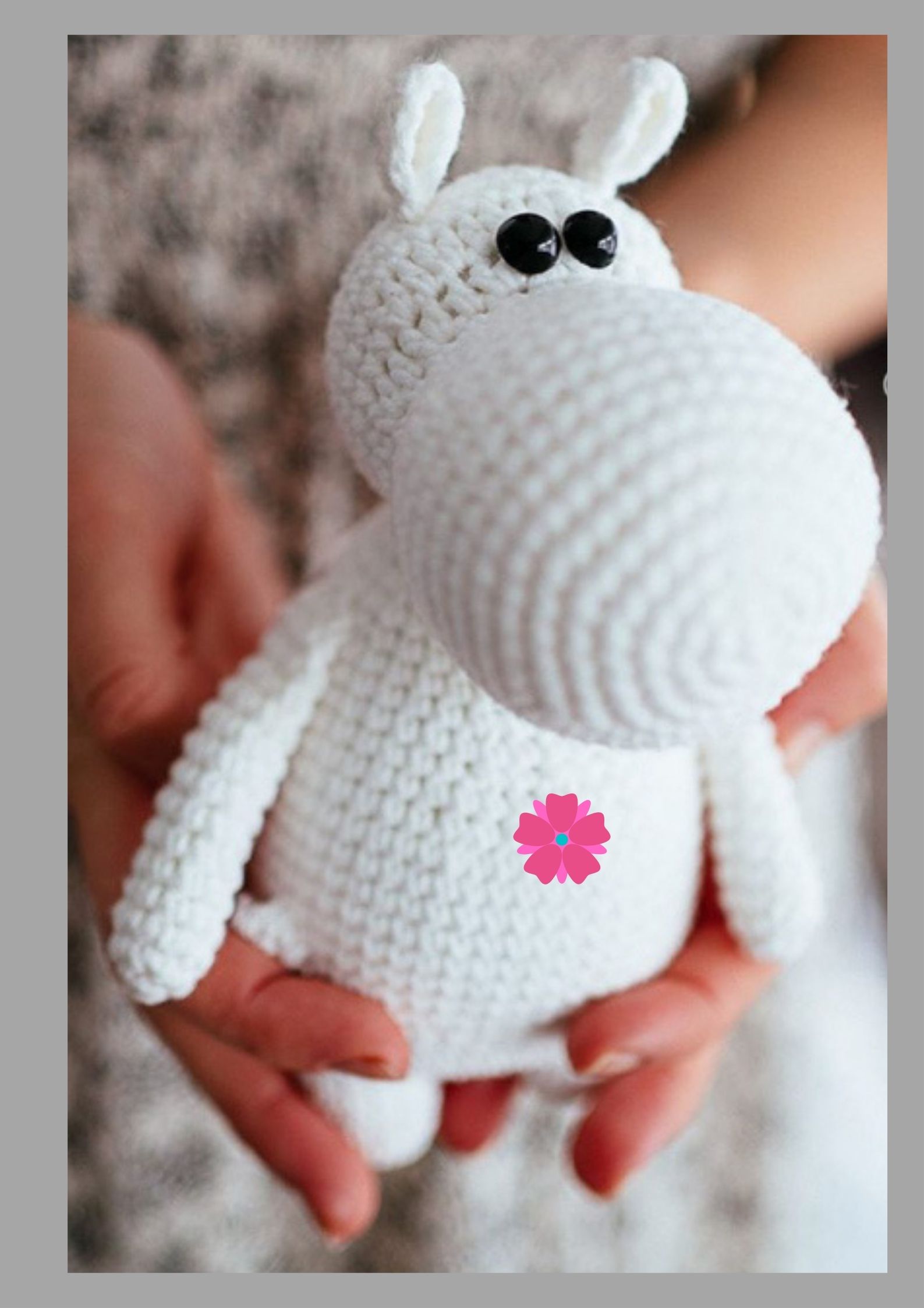 PATRÓN GRATIS AMIGURUMI HIPOPÓTAMO PASO A PASO EN ESPAÑOL