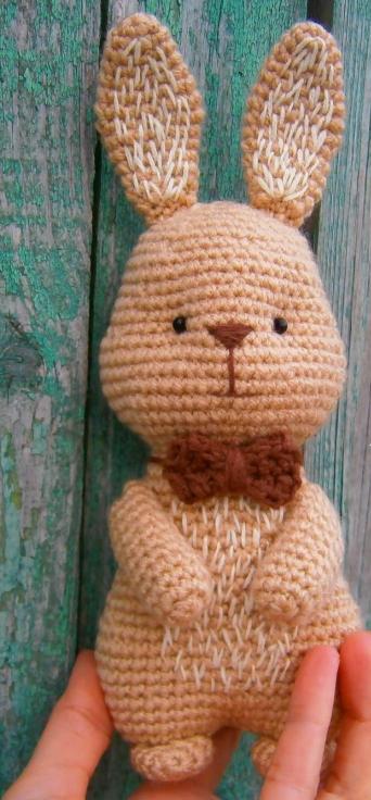 PATRÓN GRATIS AMIGURUMI CONEJO DE CAMPO paso a paso español
