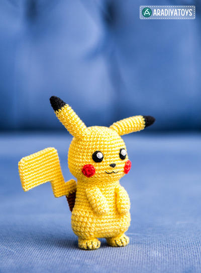 PATRÓN GRATIS de Pikachu Amigurumi paso a paso en español