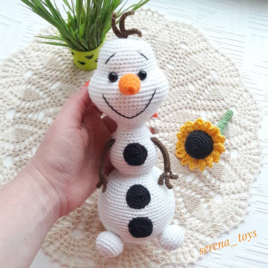 PATRÓN GRATIS Amigurumi Olaf muñeco de nieve paso a paso en español