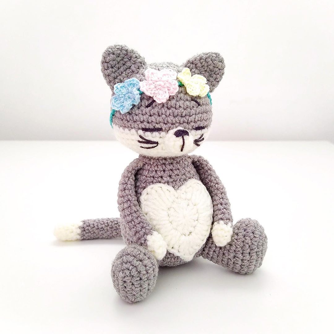PATRÓN GRATIS de Gato Amigurumi paso a paso en español