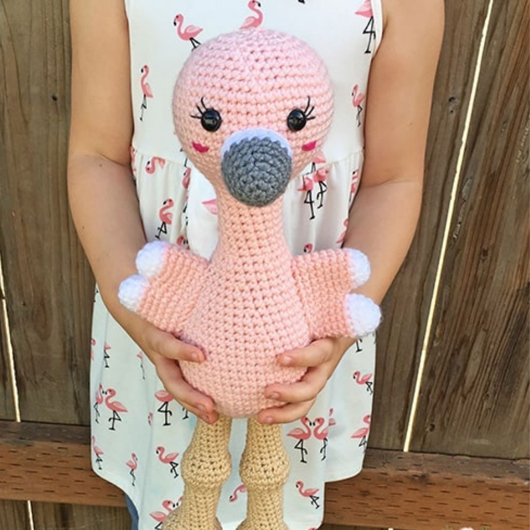 PATRÓN GRATIS AMIGURUMI FLAMINGO A crochet paso a paso