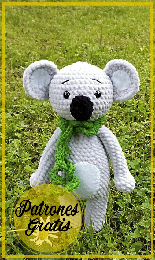 PATRÓN GRATIS de Koala Amigurumi paso a paso en español