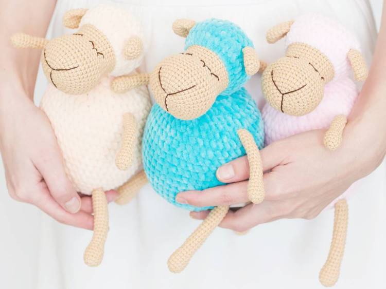 PATRÓN GRATIS OVEJA Dormida Juguete Amigurumi