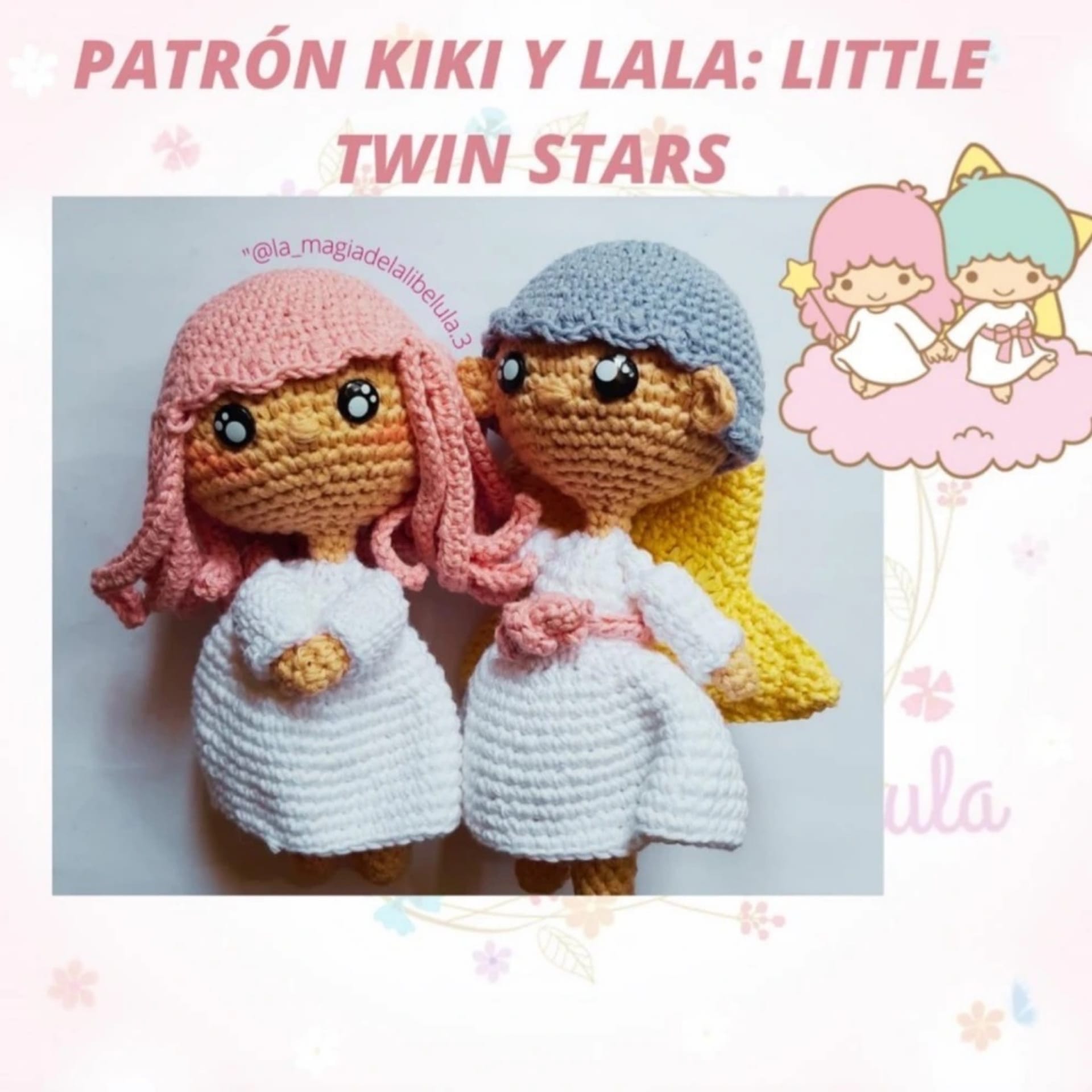 PATRÓN GRATIS Muñecas Amigurumi KiKi y Lala paso a paso