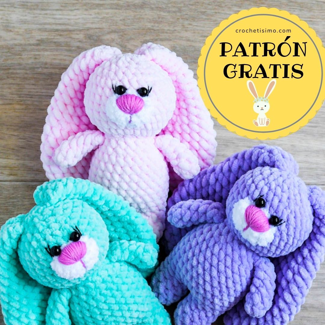 PATRÓN GRATIS Conejito de Felpa Juguete  Amigurumi