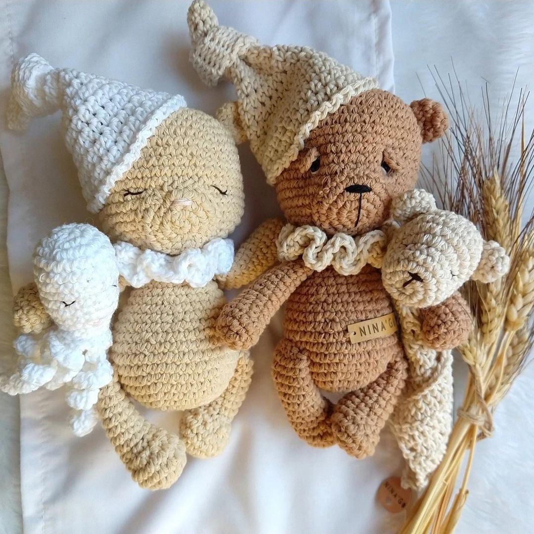 PATRÓN GRATIS Pareja de Ositos Amigurumi