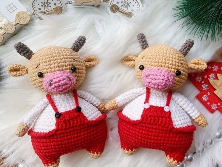 PATRÓN GRATIS Toro Amigurumi paso a paso
