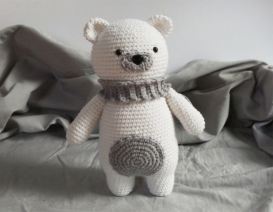 PATRON GRATIS Osos Polar Amigurumi