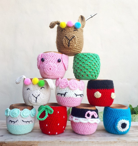 Fabyta Tejidos Crochet - Ideas un guarda bolsas con una botella