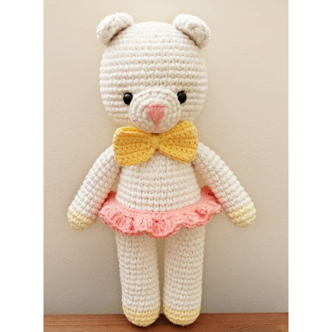 PATRÓN GRATIS Osa Polar Amigurumi paso a paso