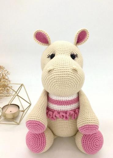 PATRÓN GRATIS Hipopótamo Amigurumi paso a paso