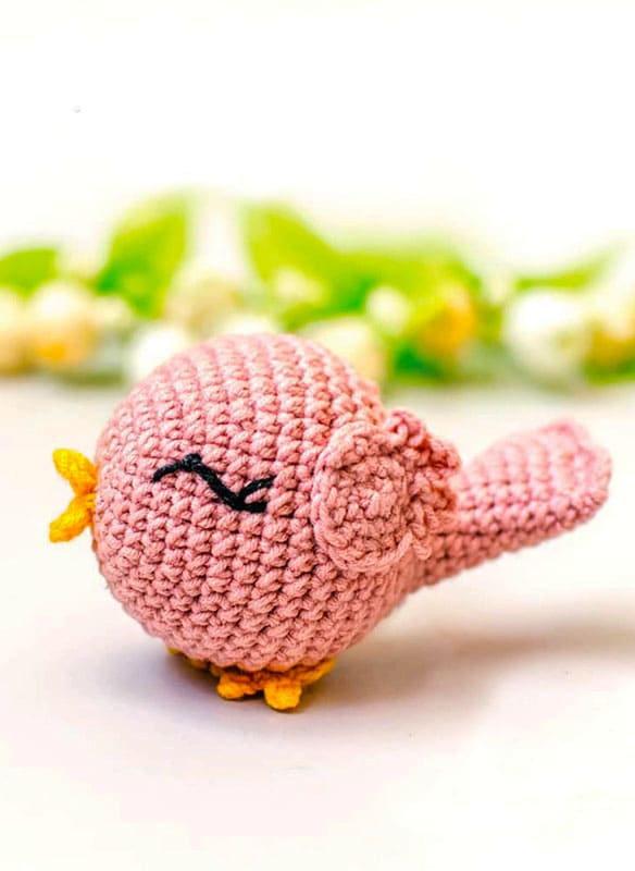 PATRÓN GRATIS Pequeño Pájaro Amigurumi paso a paso