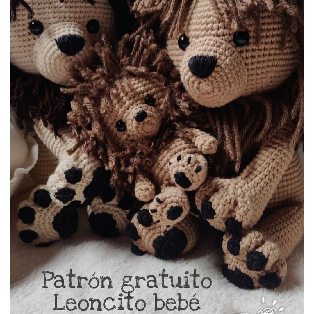 PATRÓN GRATIS Leon Amigurumi paso a paso