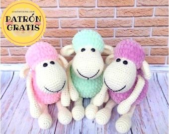 PATRÓN GRATIS Lindas Ovejas Amigurumi paso a paso