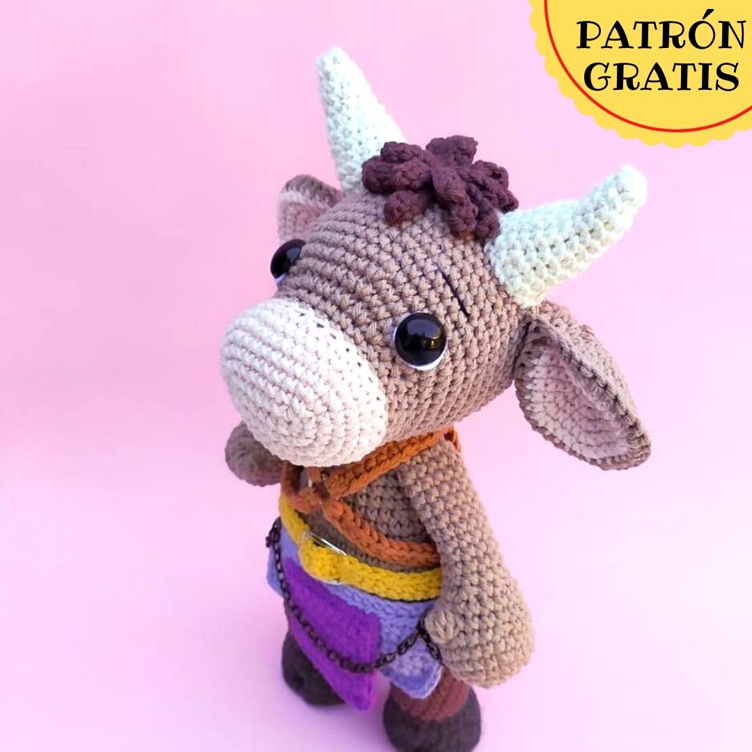 PATRÓN GRATIS Toribio El Minotauro Amigurumi paso a paso
