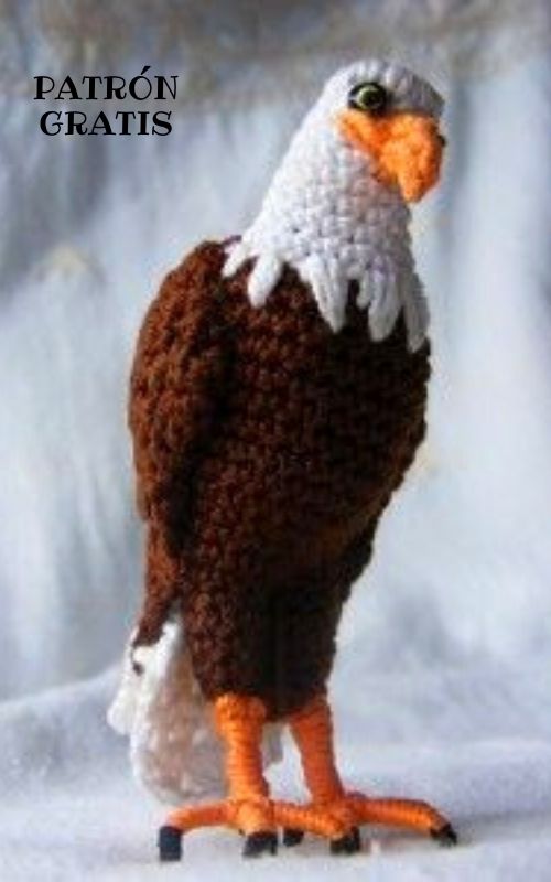 PATRÓN GRATIS Águila Amigurumi paso a paso(español)