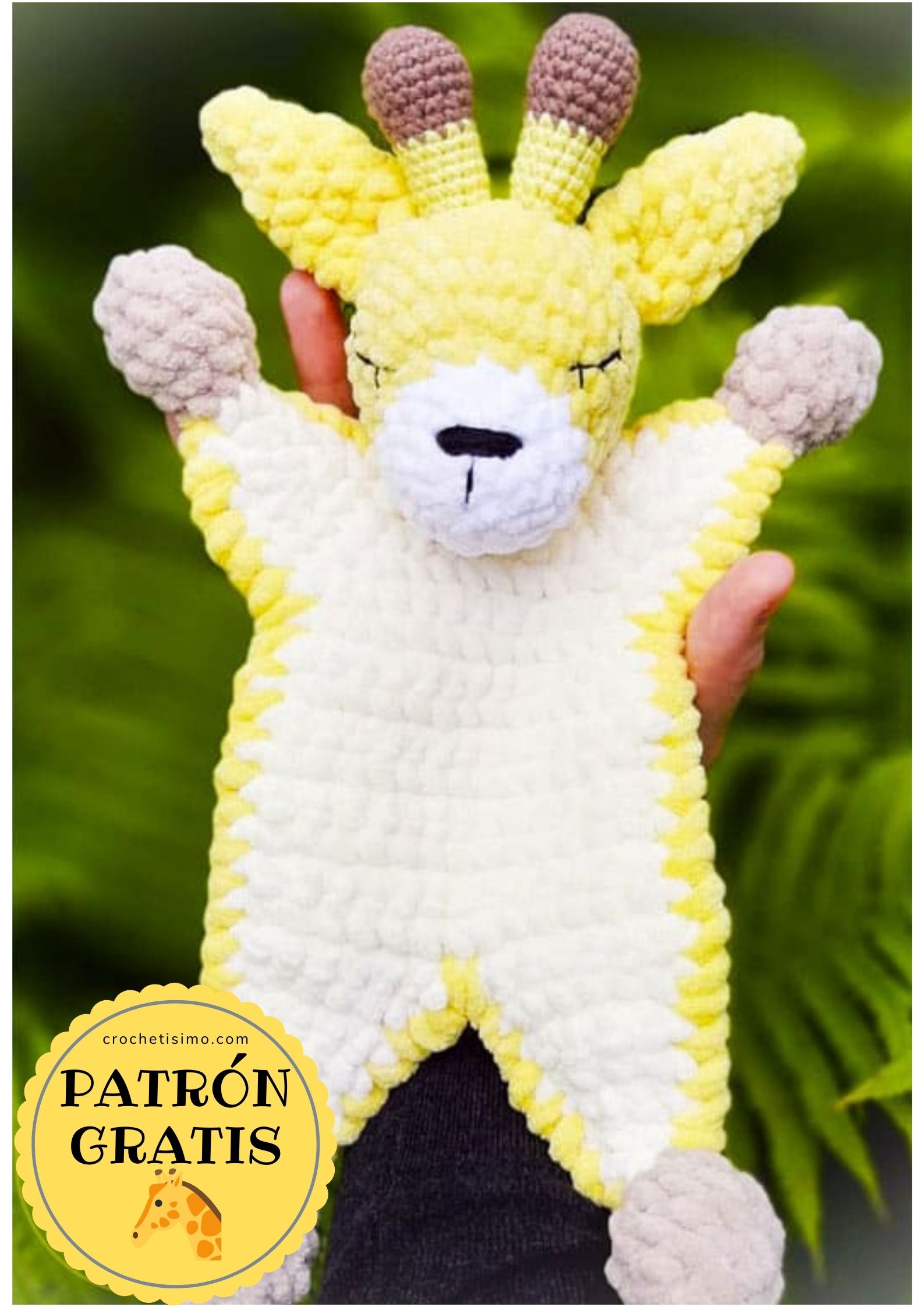 PATRÓN GRATIS Edredón Jirafa Amigurumi paso a paso en español