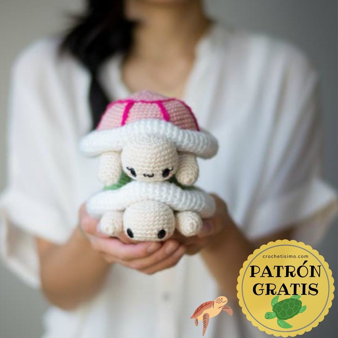 PATRÓN GRATIS Dulces Tortugas Amigurumi paso a paso