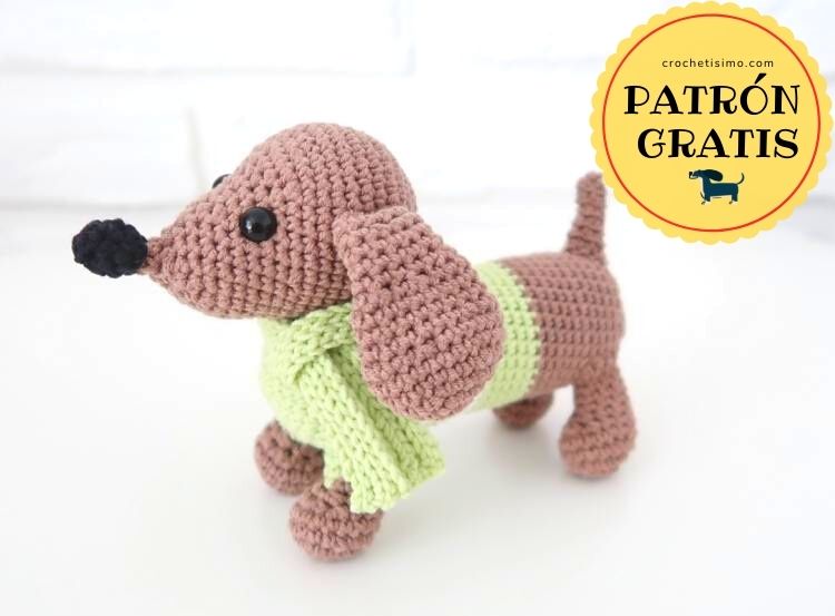 PATRÓN GRATIS Perro Salchicha Amigurumi paso a paso
