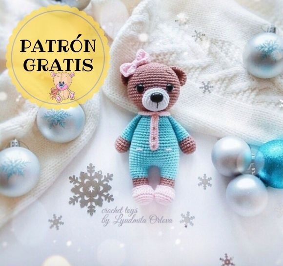 PATRÓN GRATIS Linda Osita Amigurumi paso a paso
