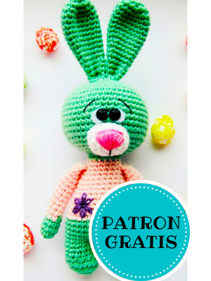 PATRÓN GRATIS Conejito de Felpa Amigurumi paso a paso