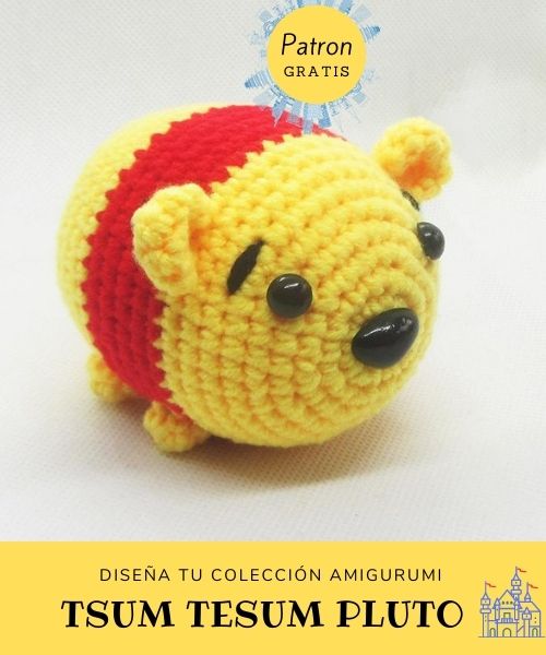 PATRÓN GRATIS TSUM TSUM Winnie the Pooh Amigurumi paso a paso