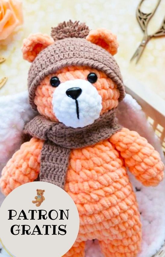 PATRÓN GRATIS Oso de Peluche Amigurumi paso a paso