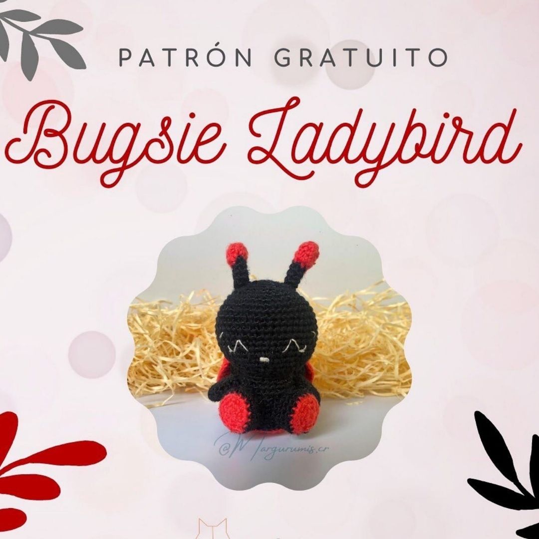 PATRÓN GRATIS Llavero Mariquita bugsie Amigurumi paso a paso