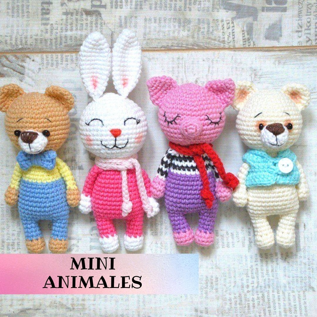 PATRON GRATIS Mini animales Amigurumi paso a paso