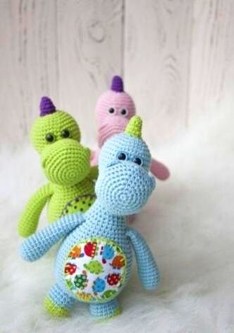 PATRÓN GRATIS Pequeño Dragón Amigurumi paso a paso