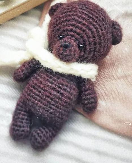 PATRON GRATIS Mini Oso Teddy Amigurumi paso a paso
