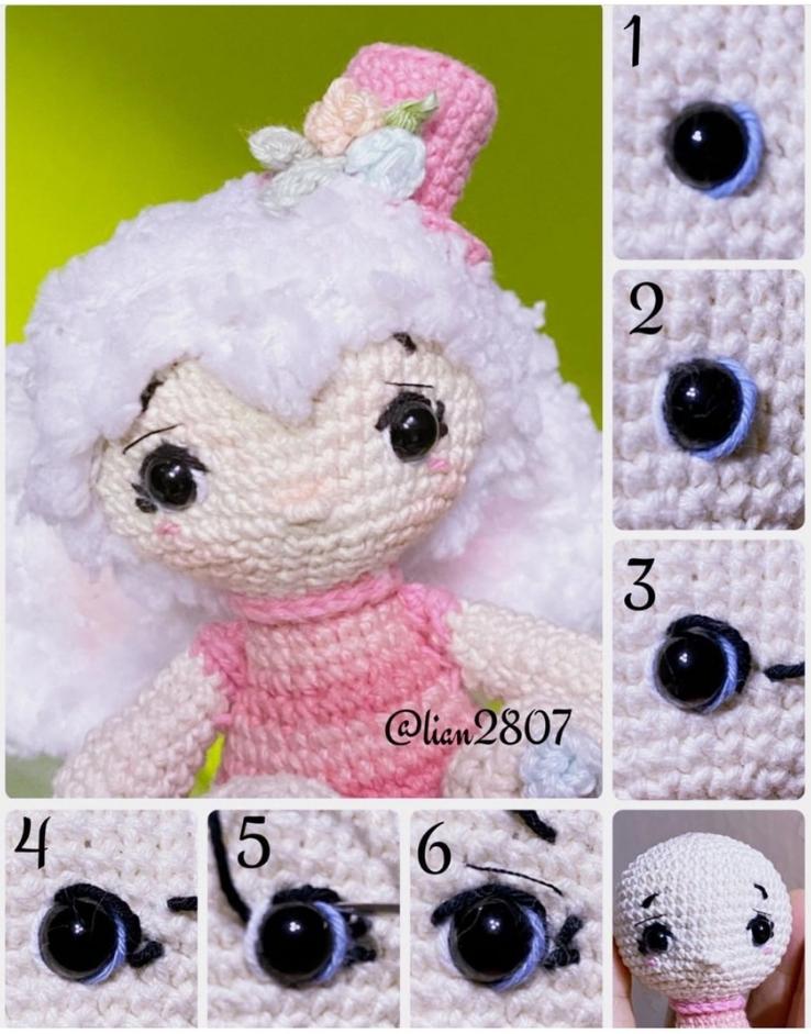 Cómo hacer los ojos de amigurumis - video en español  Ojos de muñeca,  Marcadores de ganchillo, Crochet amigurumi patrones