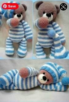 PATRÓN GRATIS Oso en Pijama Amigurumi paso a paso en español
