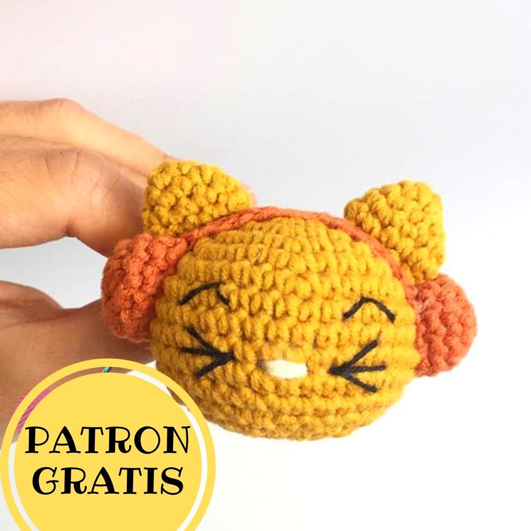 PATRON GRATIS Gato con Auriculares Amigurumi