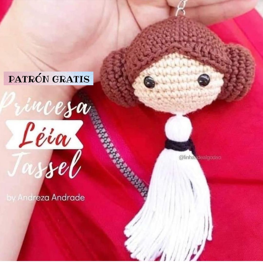 PATRÓN GRATIS Princesa Leila Amigurumi paso a paso