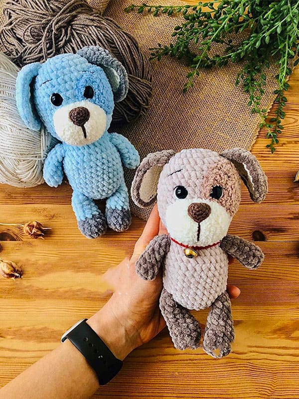PATRÓN GRATIS Perro de Peluche Amigurumi paso a paso