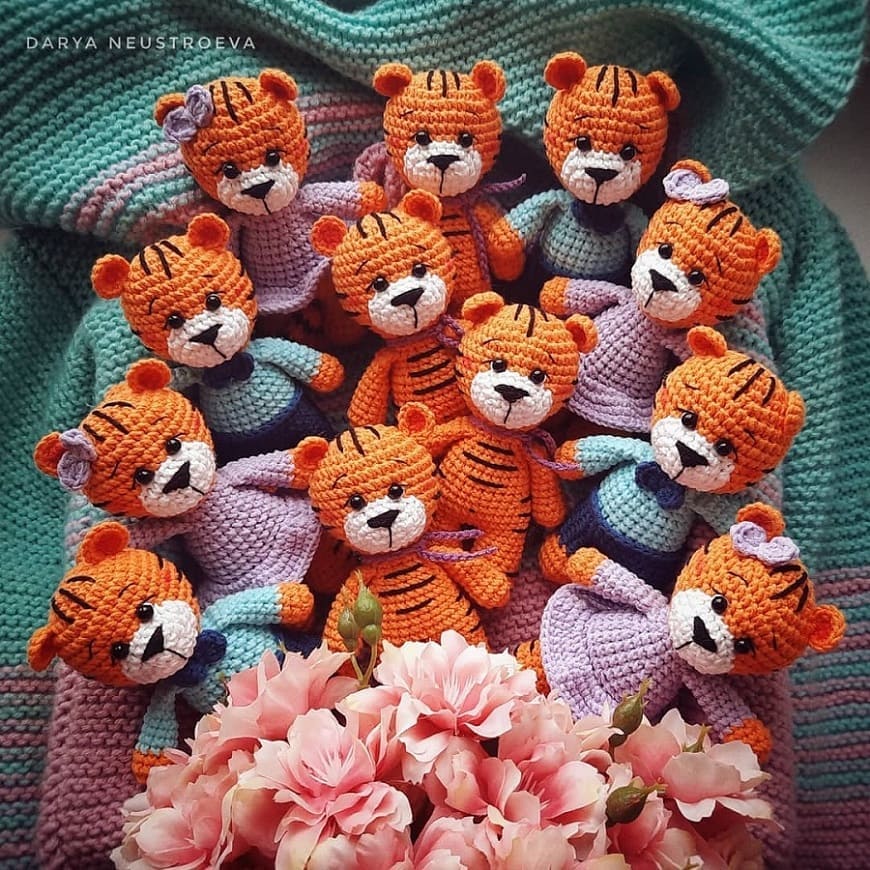 PATRÓN GRATIS Pequeños Tigres Amigurumi paso a paso