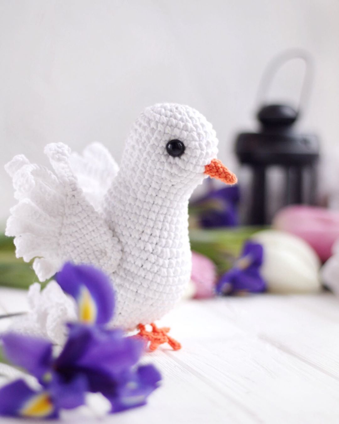 PATRÓN GRATIS Paloma Blanca Amigurumi paso a paso