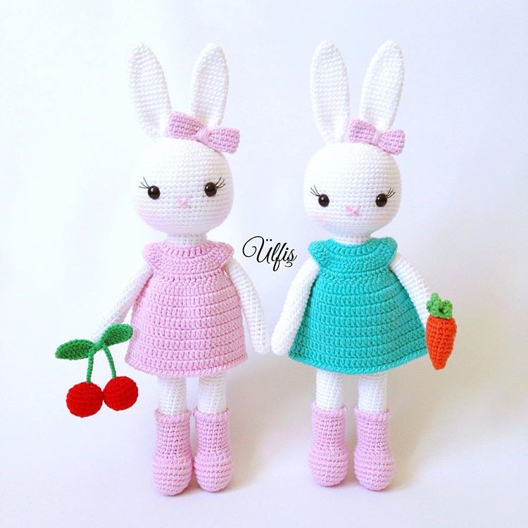 PATRON GRATIS Hermanas Conejitas Amigurumi