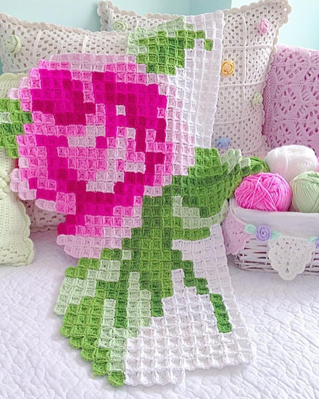 PATRON GRATIS Mantas Elaboradas con Mini-Granny a crochet