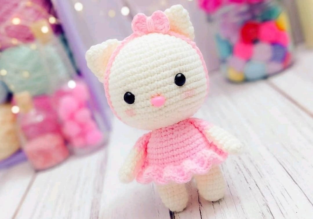 PATRÓN GRATIS Gatita Amigurumi paso a paso