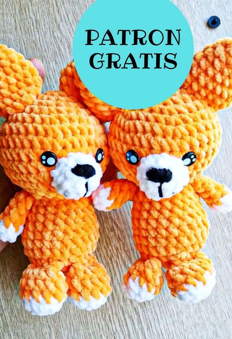 PATRON GRATIS Zorro amigurumi paso apaso