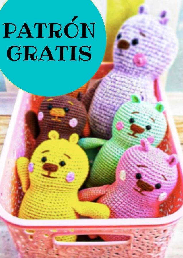 PATRÓN GRATIS Osos Amigurumi paso a paso