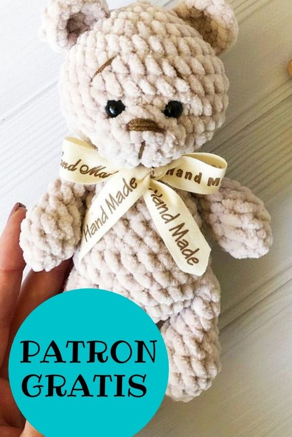 PATRÓN GRATIS Oso Amigurumi paso a paso