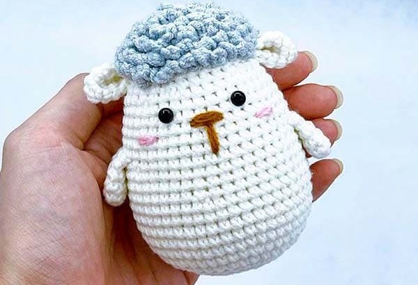 PATRÓN GRATIS Oveja Anti-estrés Amigurumi paso a paso